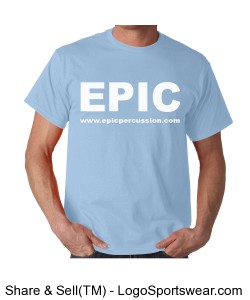 EPIC T-shirt - Light Blue Design Zoom