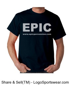 EPIC T-shirt - Navy Blue Design Zoom