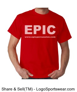 EPIC T-shirt - Red Design Zoom