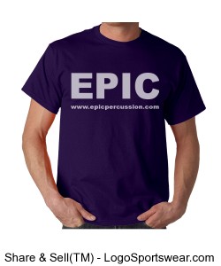 EPIC T-shirt - Purple Design Zoom
